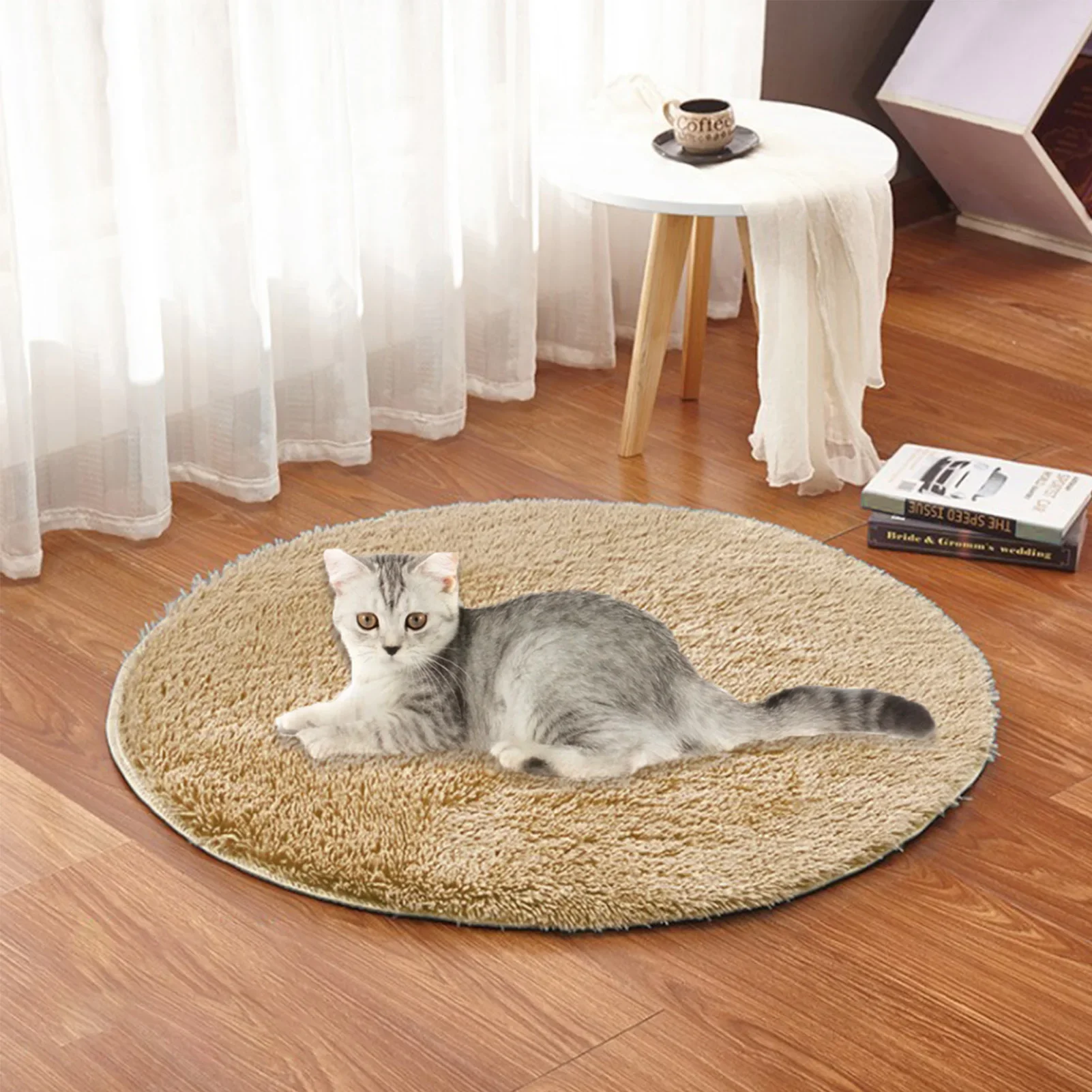 Tapete Aquecido USB para Cães e Gatos de Pelúcia com Temperatura Constante - Image 3