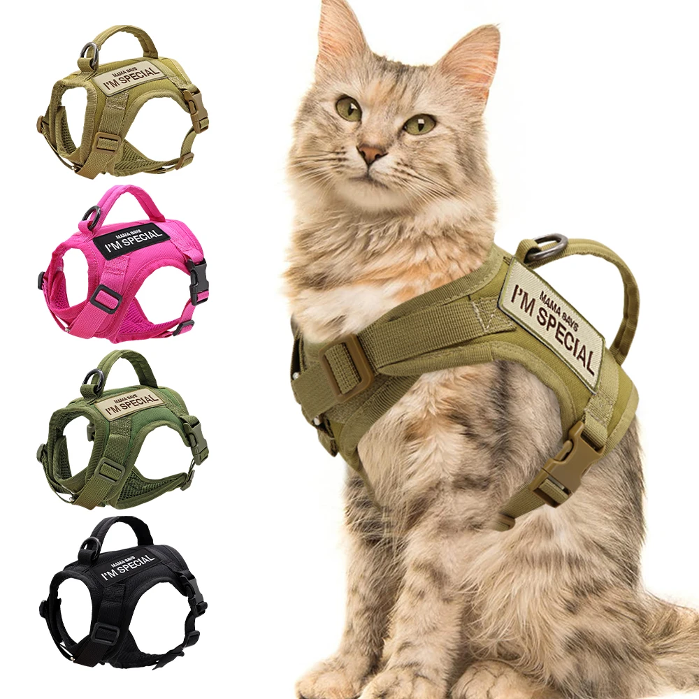 colete tático para gatos e cães pequenos