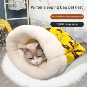 saco de dormir para gatos lavável