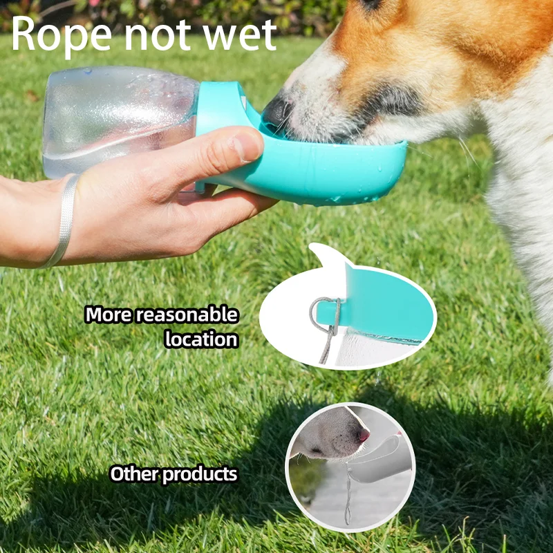 Garrafa de Água Portátil para Cães 300 ml com Tigela Integrada Antivazamento - Imagem 4
