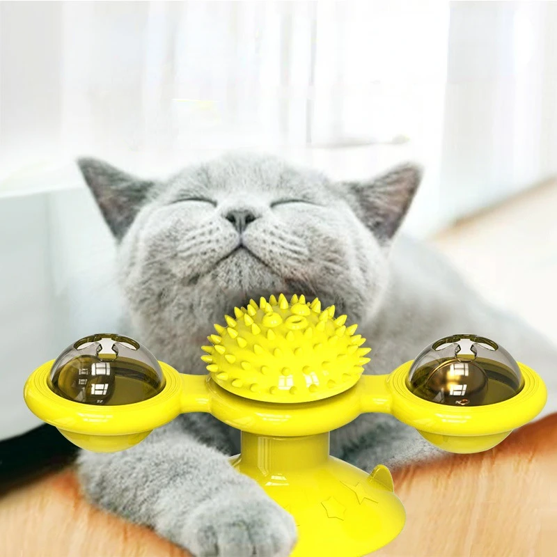 brinquedo moinho de vento para gatos