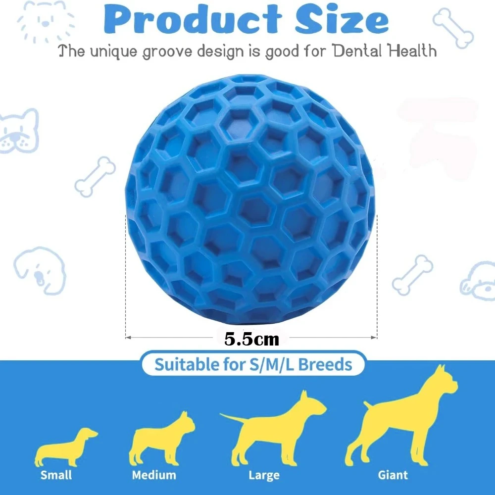Brinquedo para Cães com Som e Bolas Interativas de Borracha Natural - Imagem 6