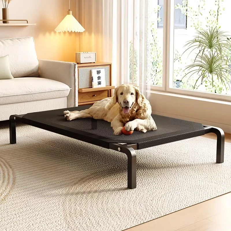 Capa de Malha para Cama Elevada de Cães Respirável Branca - Imagem 3