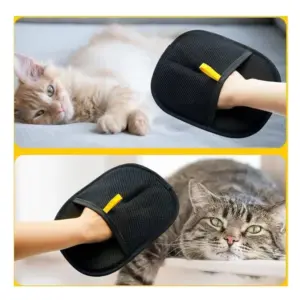 luvas de grooming dupla face para cães e gatos