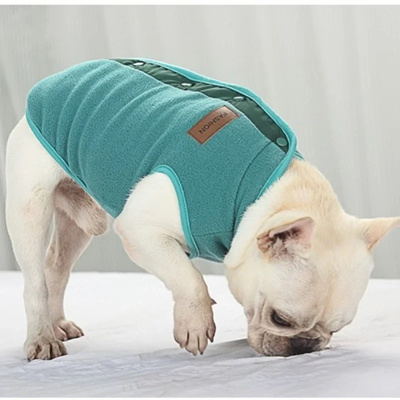 Colete de Lã para Cães Pequenos com Botão - Imagem 2