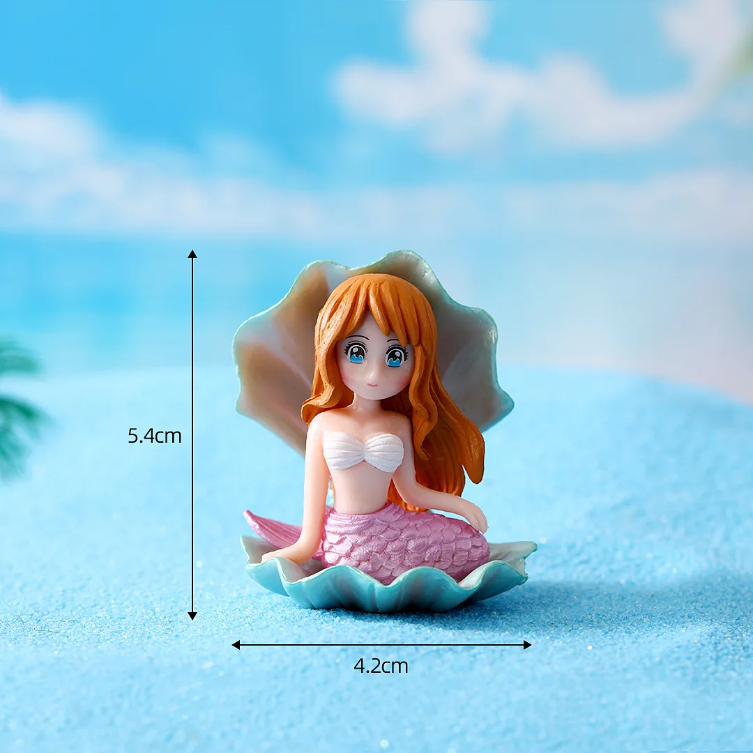 Estátua Sereia para Aquário de PVC Decoração de Aquário - Imagem 4