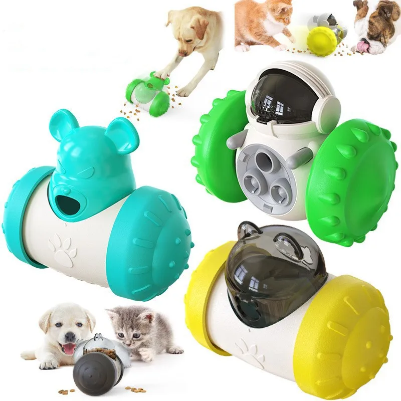Brinquedo Robô para Cães e Gatos Dispensador de Comida Interativo - Imagem 2