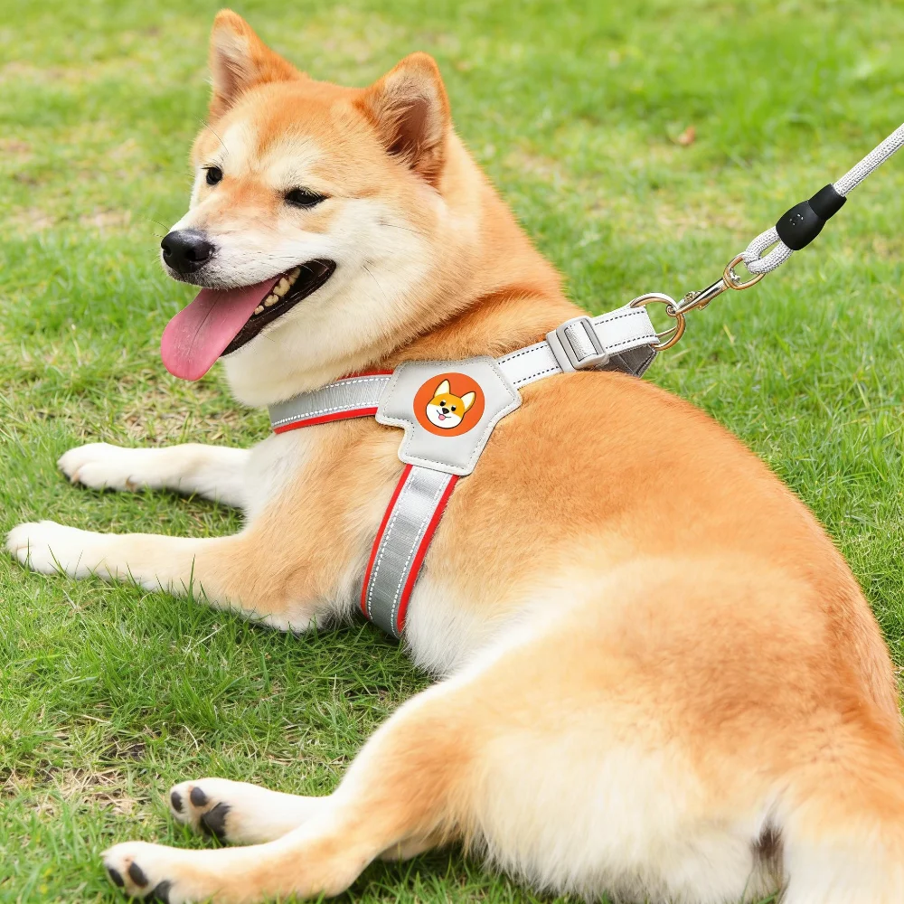 Coleira Arnês para Cães Estilo Colete com Faixas Refletivas - Imagem 2