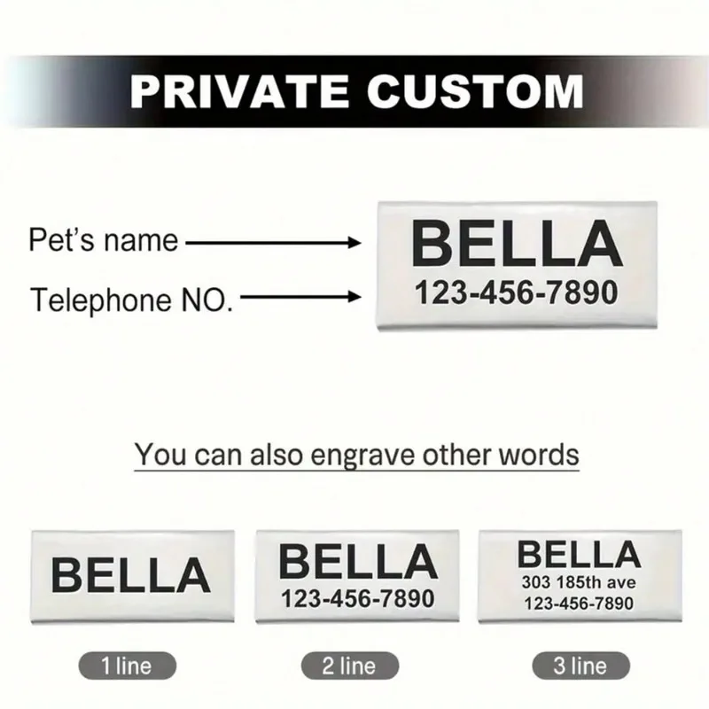 Coleira para Gato com Glitter e Placa de Identificação Personalizada - Image 6
