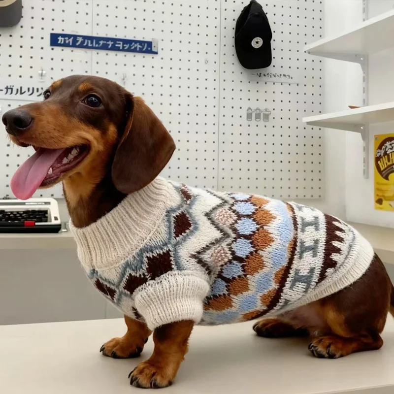 Camisola para Cães Dachshund de Malha Macia Engrossada - Imagem 2