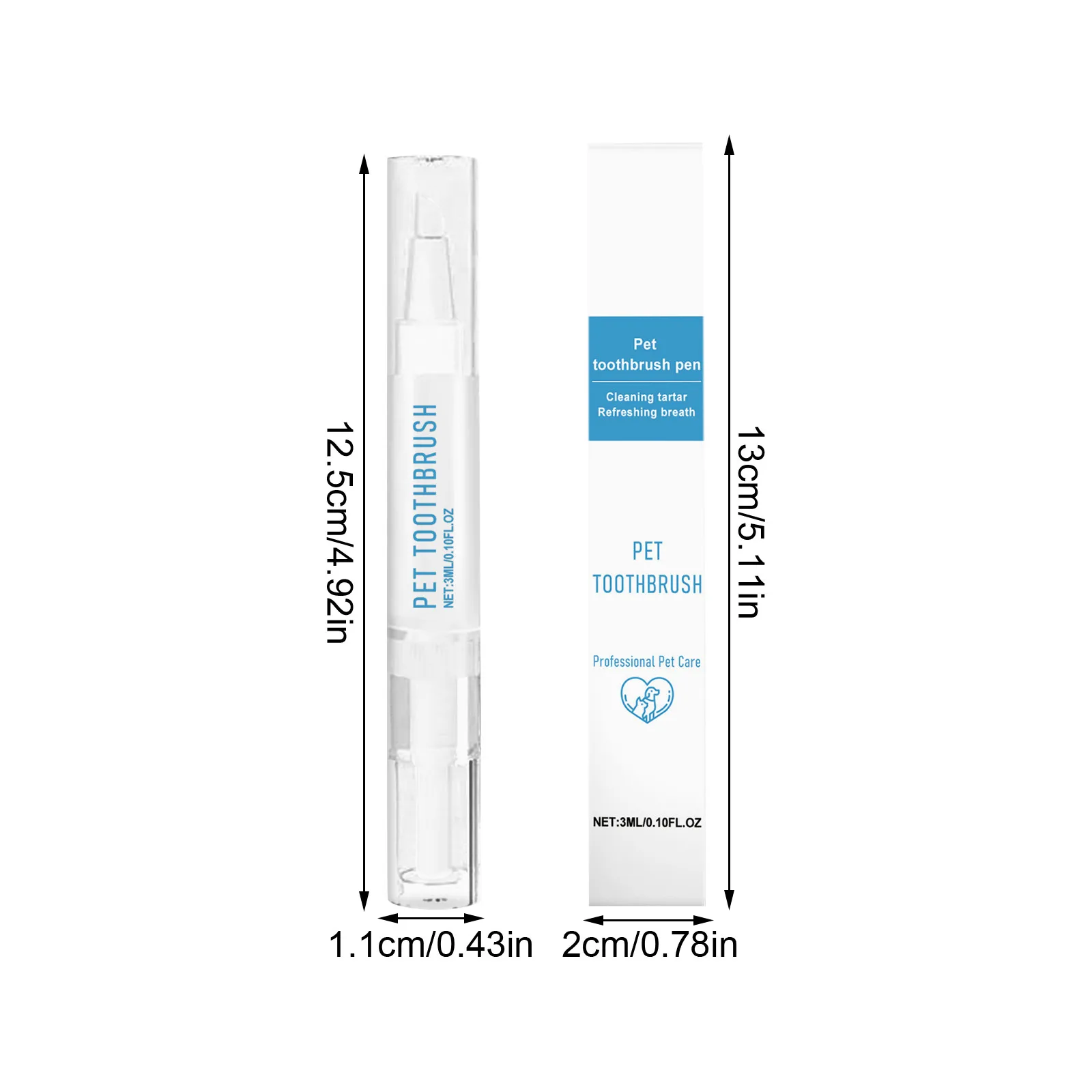 Caneta Escova de Dentes para Cães e Gatos com 3 ml e Ponta Macia - Image 3