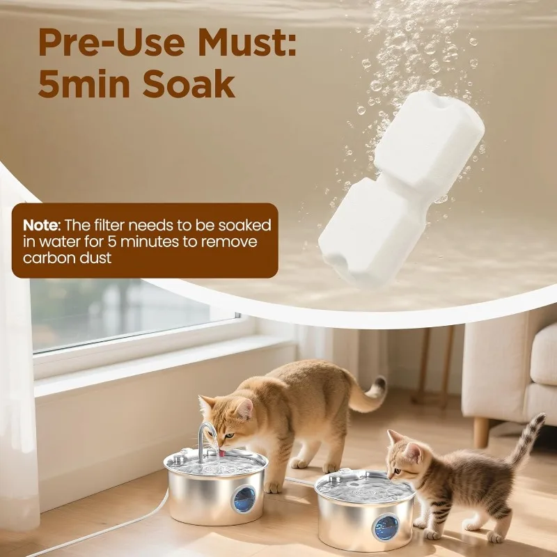 Filtros de Reposição para Bebedouro de Gatos com Carvão Ativado - Image 3