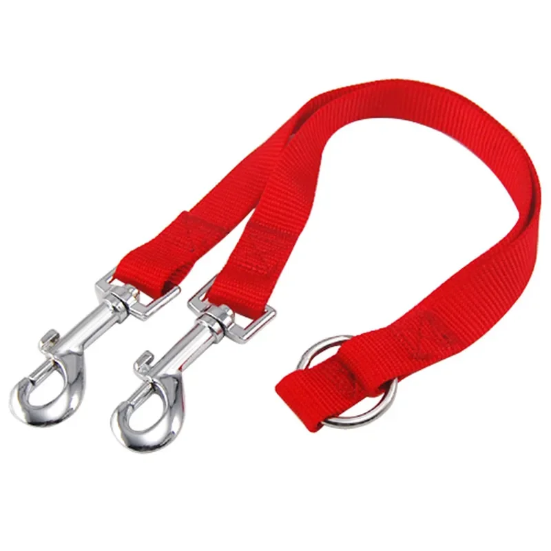 Coleira Dupla para Cães Nylon 1.5 cm x 40 cm para Passeio - Imagem 5