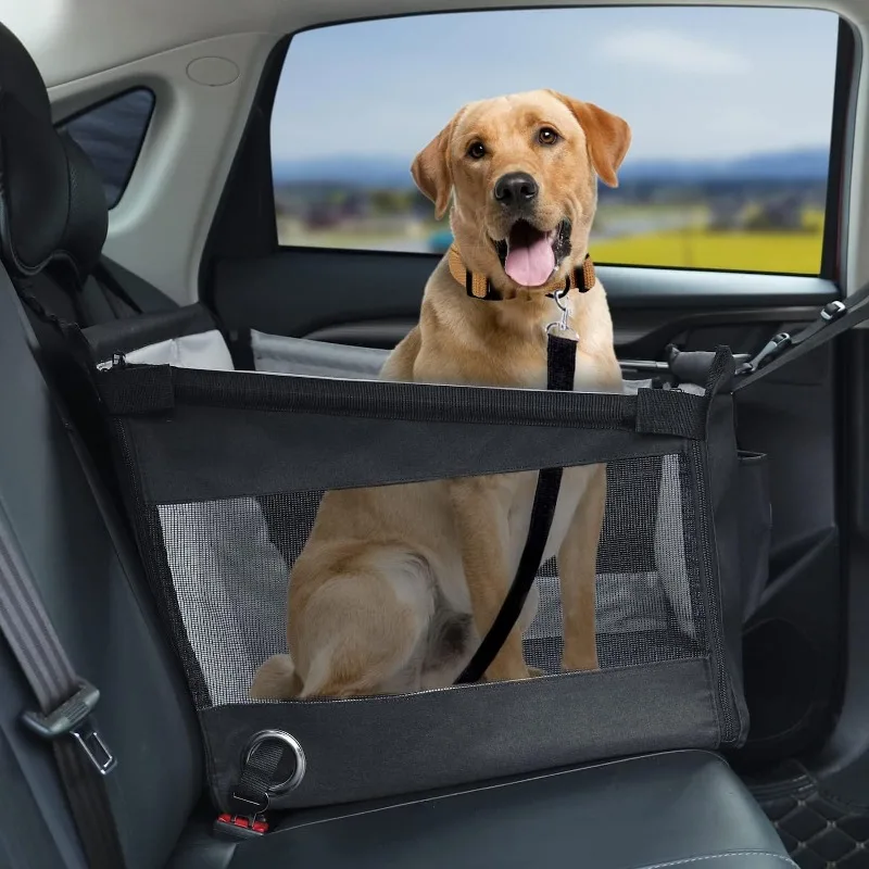 Assento Portátil para Cães com Protetor de Malha de Segurança - Imagem 2