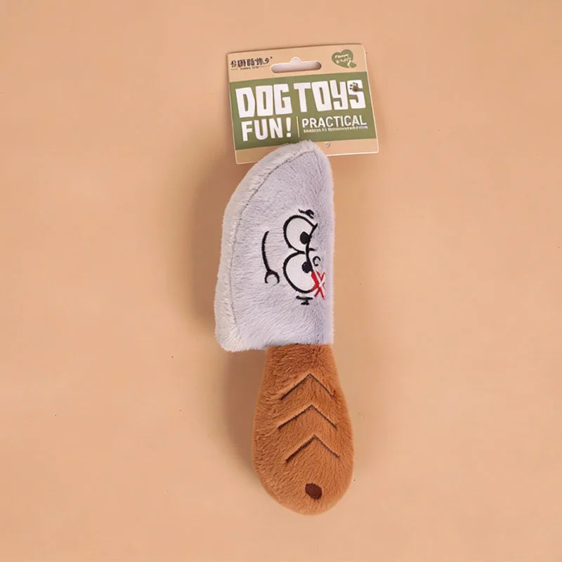 Brinquedo de Pelúcia para Cães com Som e Rosto Engraçado - Imagem 5