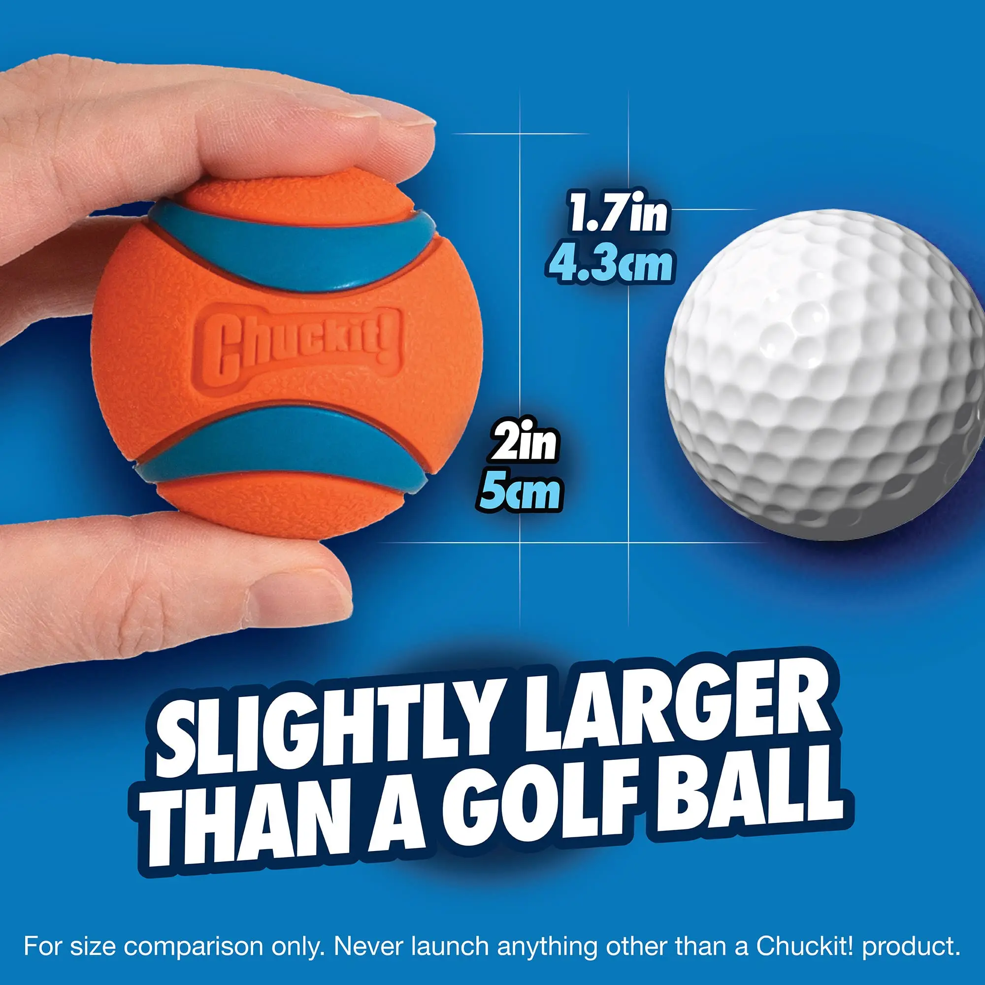 Chuckit! Bola Ultra Ball para Cães Pequenos de Borracha Flutuante - Imagem 4