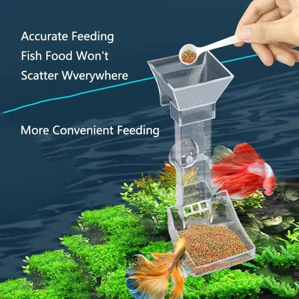 Tubo Alimentador para Aquário Transparente com Ventosa e Gancho - Imagem 5
