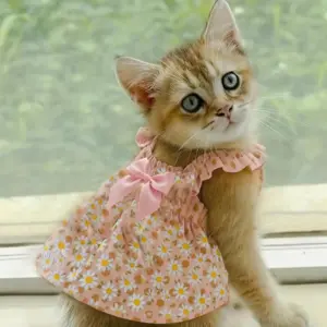 vestido para cães pequenos estampa floral