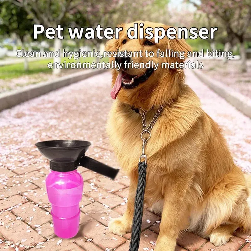Garrafa de Água Portátil para Cães 500 ml com Retorno de Água - Imagem 2
