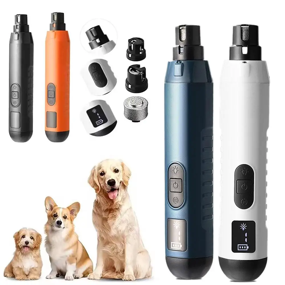 Lixadeira de Unhas para Cães e Gatos, 5 Velocidades, Recarregável USB - Image 2