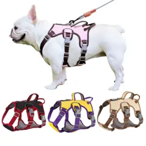 arnês ajustável refletivo para cães pequenos