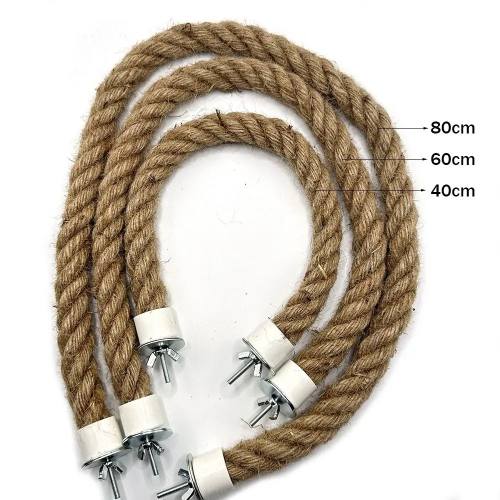 Polo de Corda para Pássaros de Cânhamo 2 cm Diâmetro Encaixe na Gaiola - Imagem 6