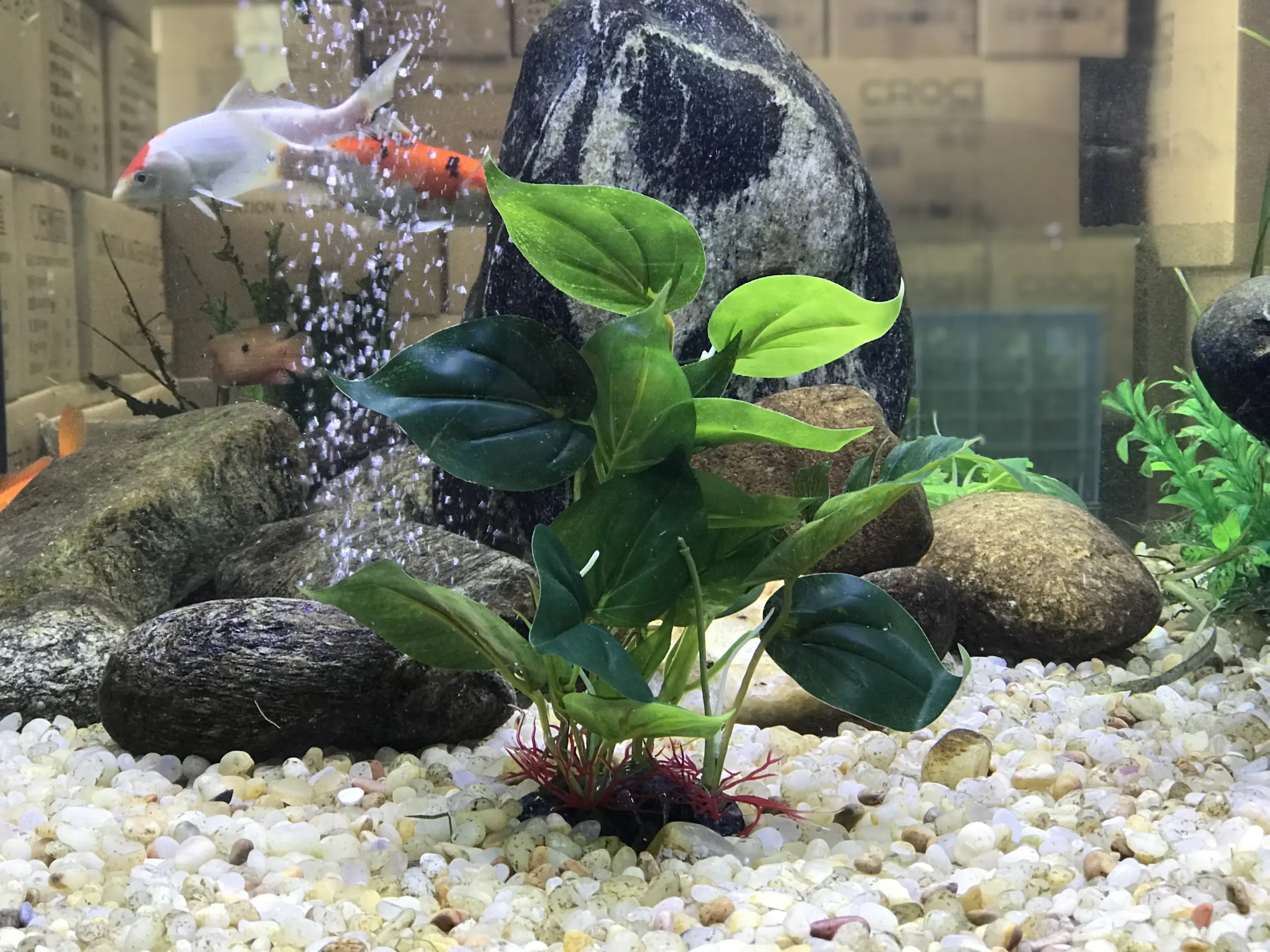 Planta Artificial para Aquário com Folhas Verdes Durável - Imagem 4