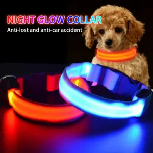coleira de led para cães e gatos