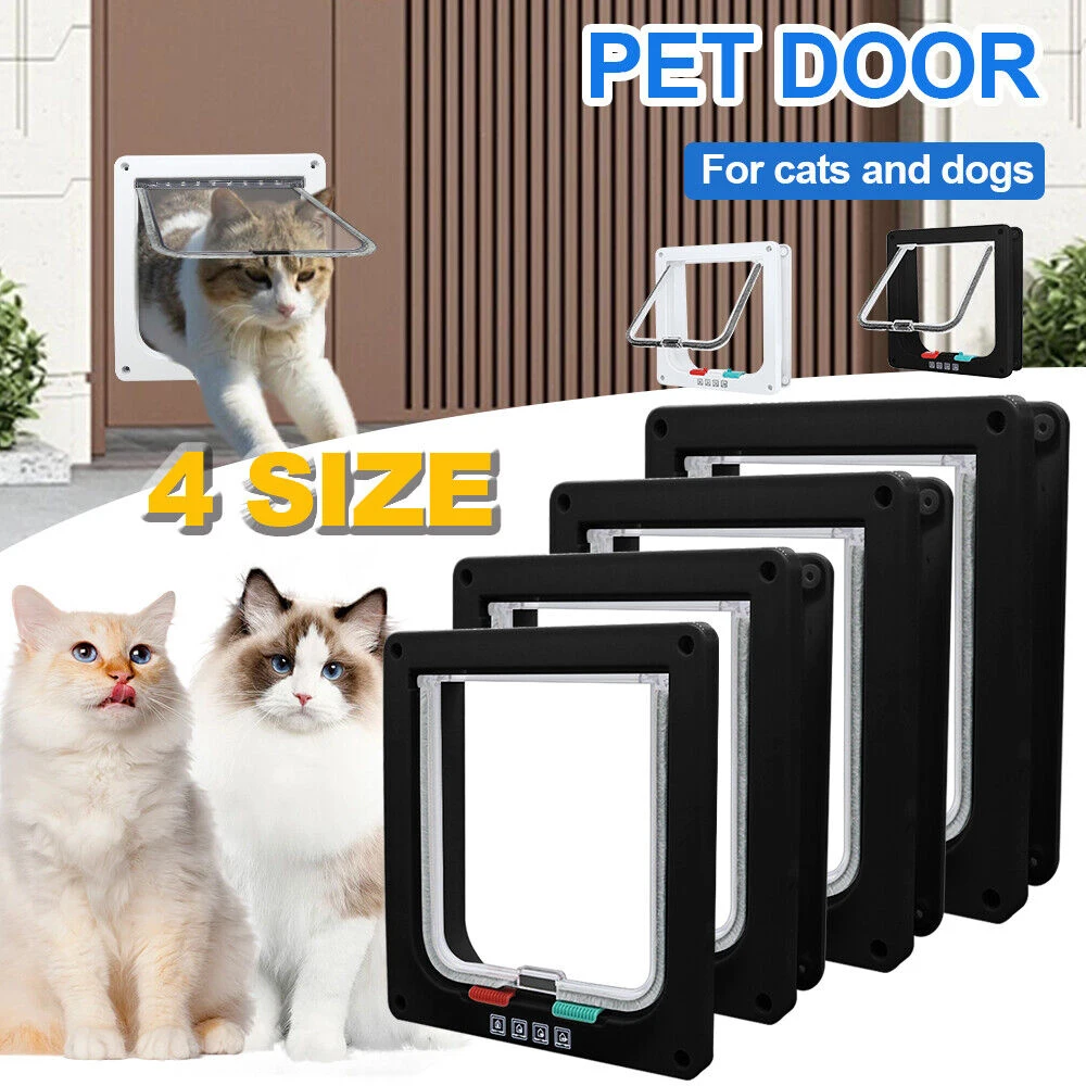 porta para gatos com trava de 4 vias