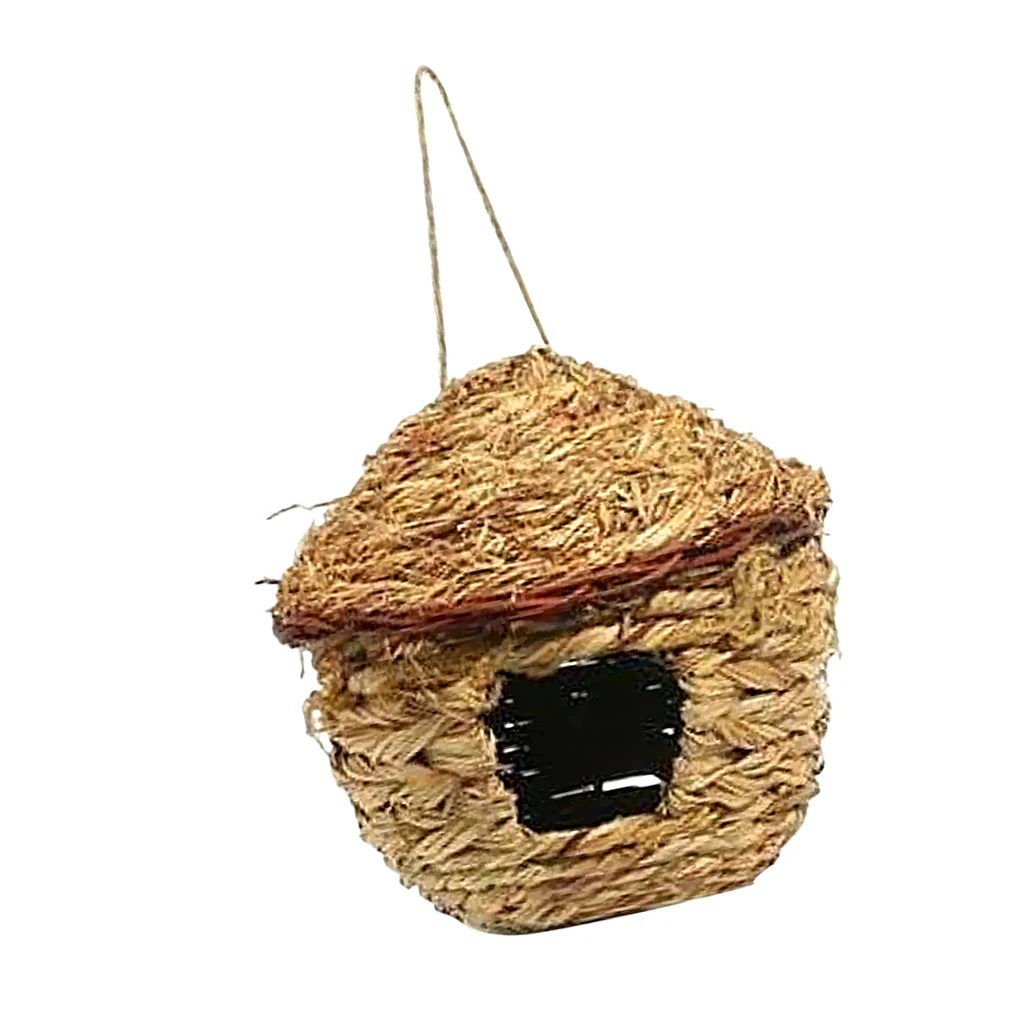 Ninho de Palha para Pássaros e Papagaios 12 cm com Ganchos para Gaiola - Image 4
