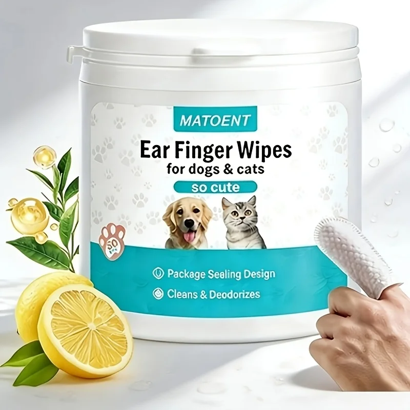 Lenços de Limpeza de Ouvido para Cães e Gatos, 50 Unidades - Imagem 4