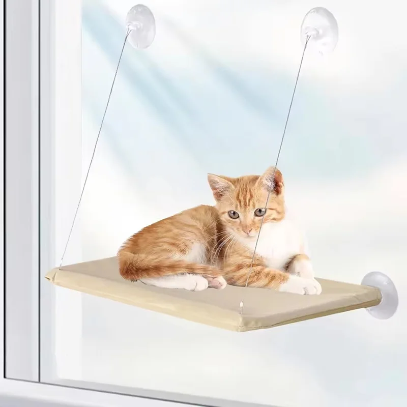 Cama de Rede para Gatos de Janela com Ventosas e Tecido Oxford - Imagem 3