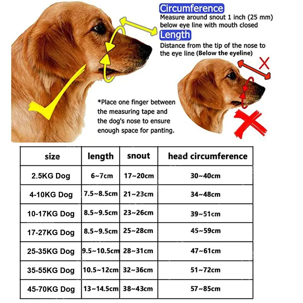 Focinheira Ajustável para Cães com Tira Refletiva Plástica - Imagem 3