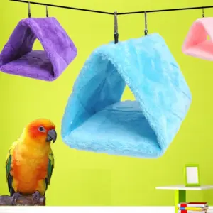 cama rede para pássaros de pelúcia