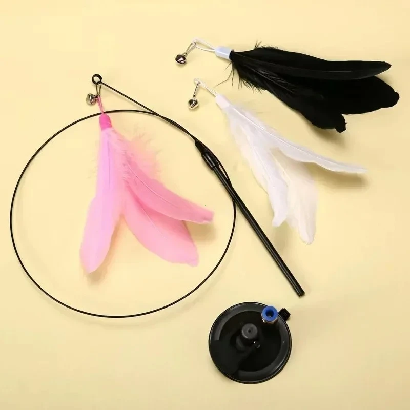 Vara Interativa para Gatos com Pena, Brinquedo para Exercício - Imagem 6