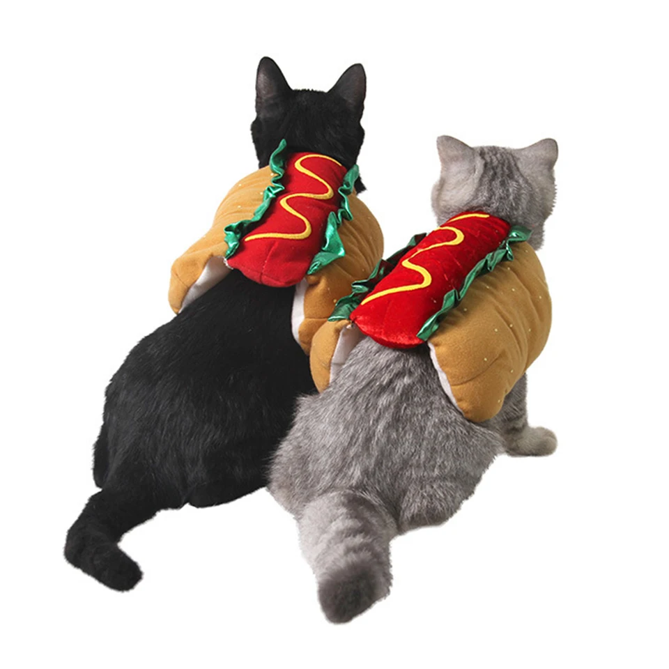 Fantasia Salsicha para Cães e Gatos de Veludo Ajustável - Imagem 5