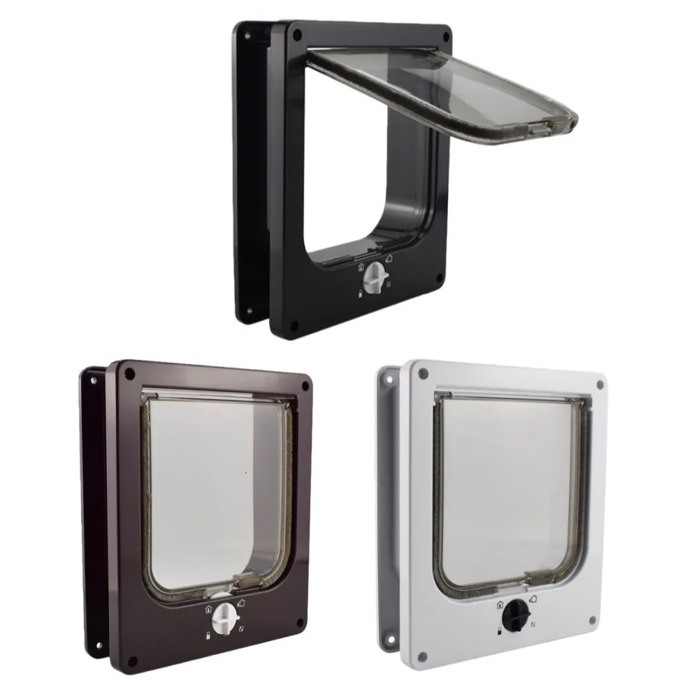 Porta para Gatos ABS com 4 Modos de Fechamento e Trava de Segurança - Imagem 6