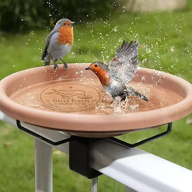 Bebedouro para Pássaros com Suporte Triplo e Íons de Cobre - Imagem 2