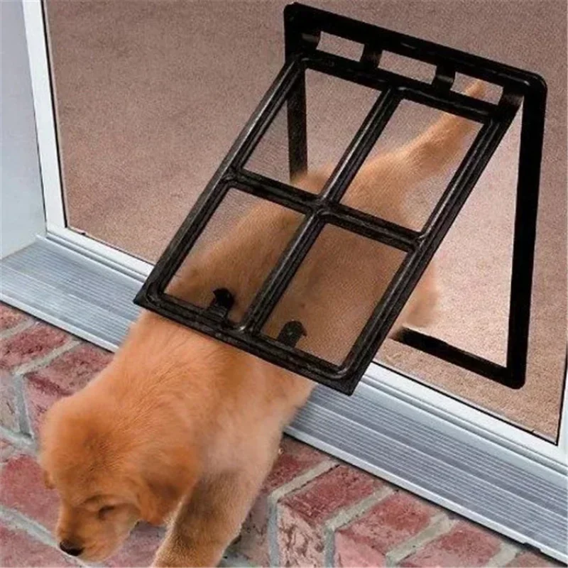 Porta para Tela de Cães e Gatos de Plástico com Fechadura 2 Direções - Imagem 4