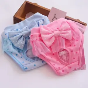 calça fisiológica para cães com laço
