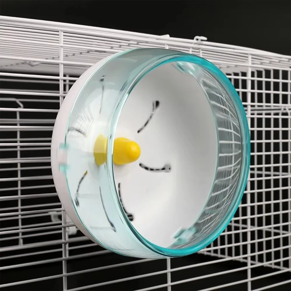 Roda de Exercício para Hamster Transparente com Encaixe na Gaiola - Imagem 6