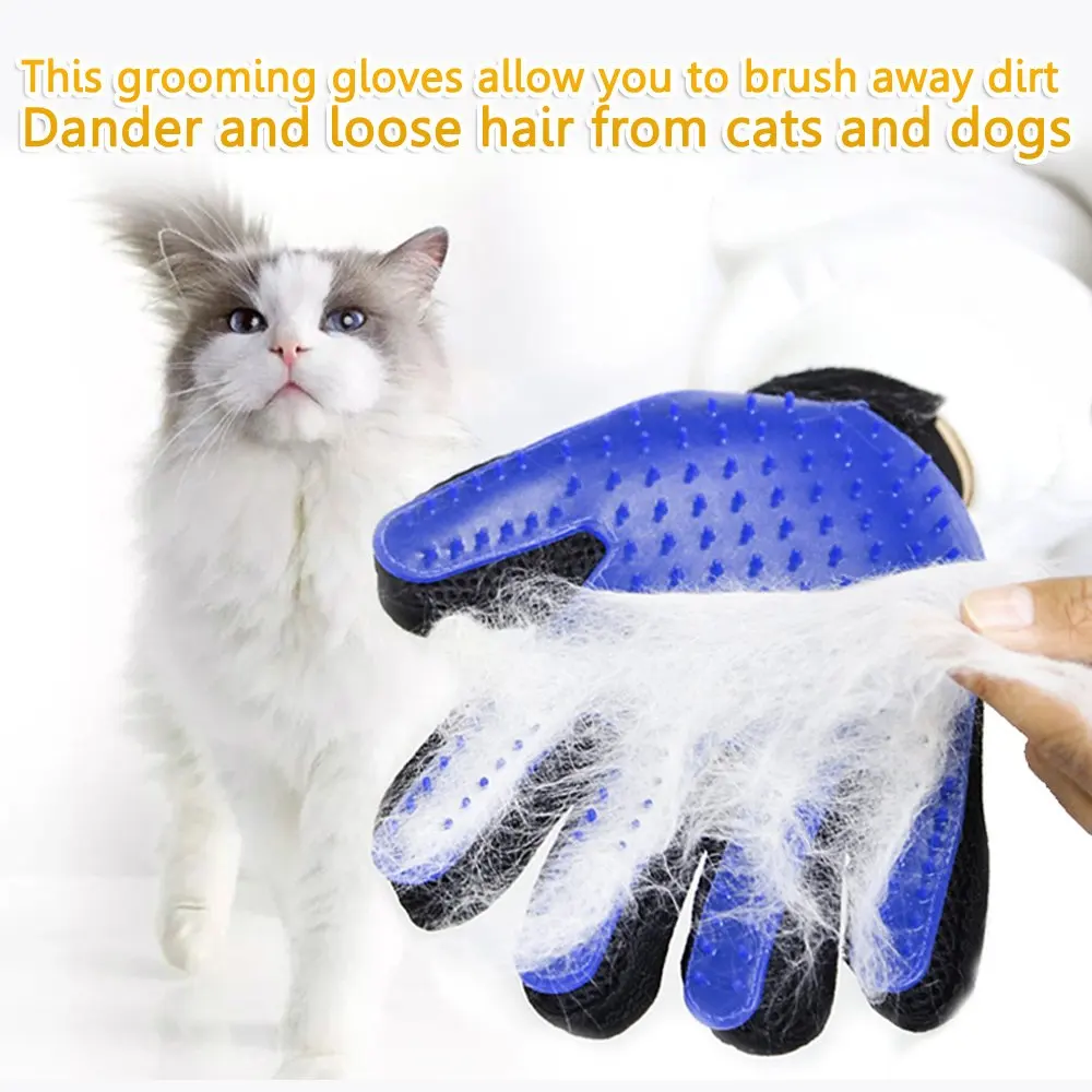 Luva Removedora de Pelos para Cães e Gatos de Silicone para Banho e Massagem - Imagem 2