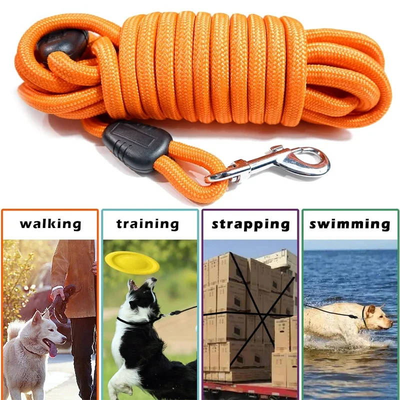 Trela de Treinamento para Cães Grandes de Nylon 5m/10m/15m - Imagem 6