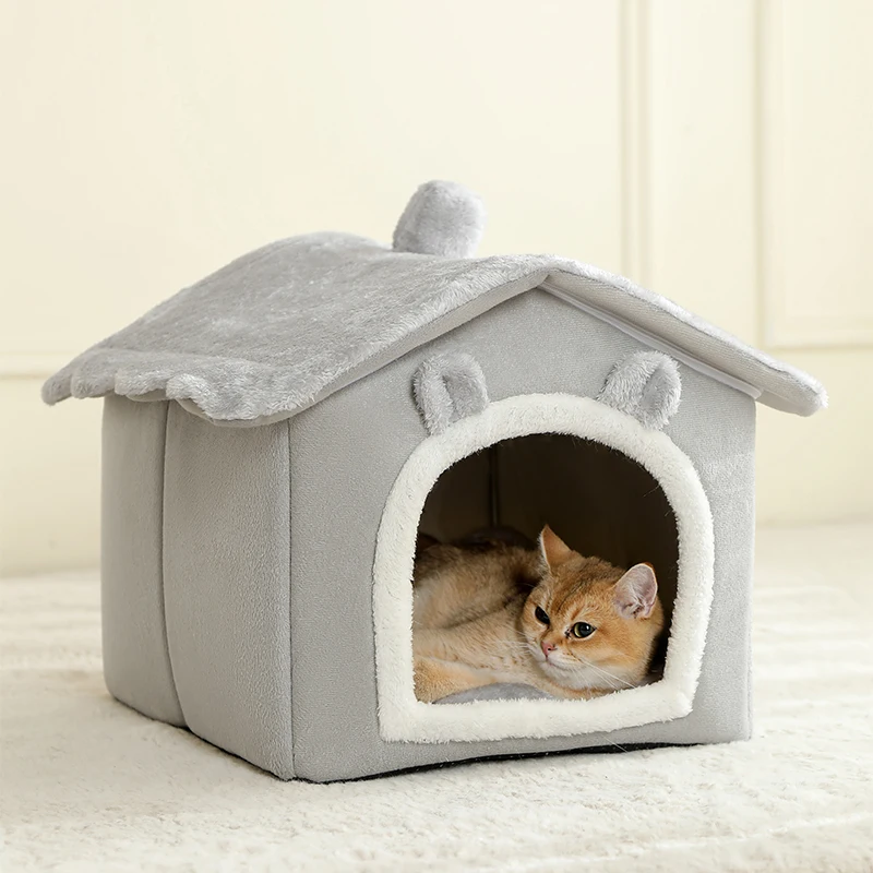 Casa Dobrável para Cães e Gatos Removível e Lavável - Imagem 3
