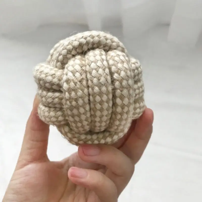 Brinquedo de Nó para Cães e Gatos de Algodão para Limpeza dos Dentes - Image 4