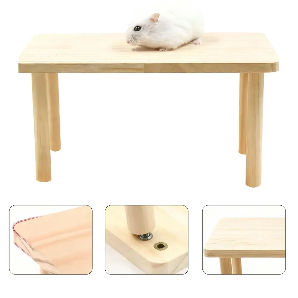 Plataforma de Madeira para Hamster com Superfície Antiderrapante - Imagem 3