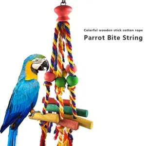 brinquedo de madeira para papagaio