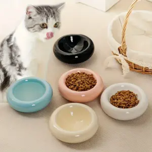 tigela de cerâmica para gatos antiderrapante