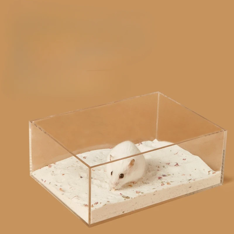 Caixa de Areia para Hamster Transparente Dupla Finalidade - Imagem 2