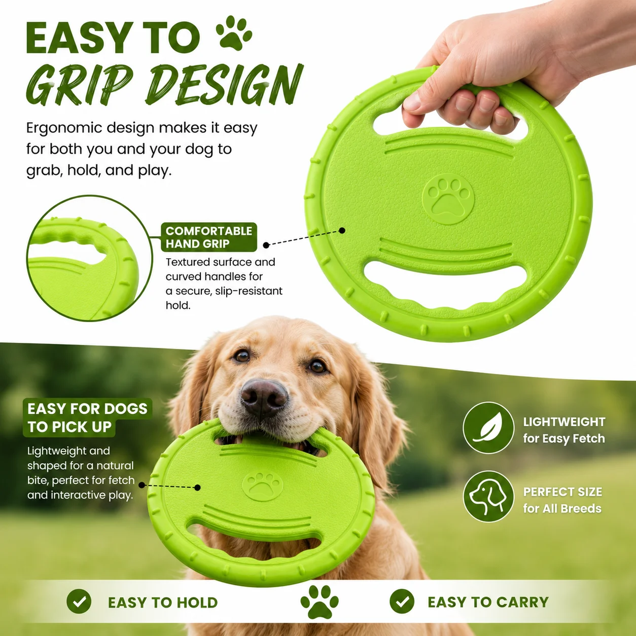 Brinquedo Disco Voador para Cães de EVA Flutuante para Água - Imagem 4